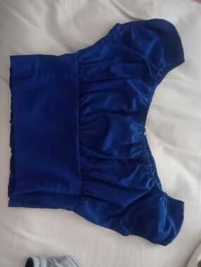Royal Blue Peasant Top 2XL